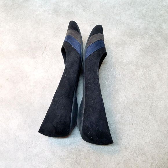 American Eagle Womens 77255 Size 6 Black Slip On Pointed Toe Ballet Flats - Picture 7 of 10